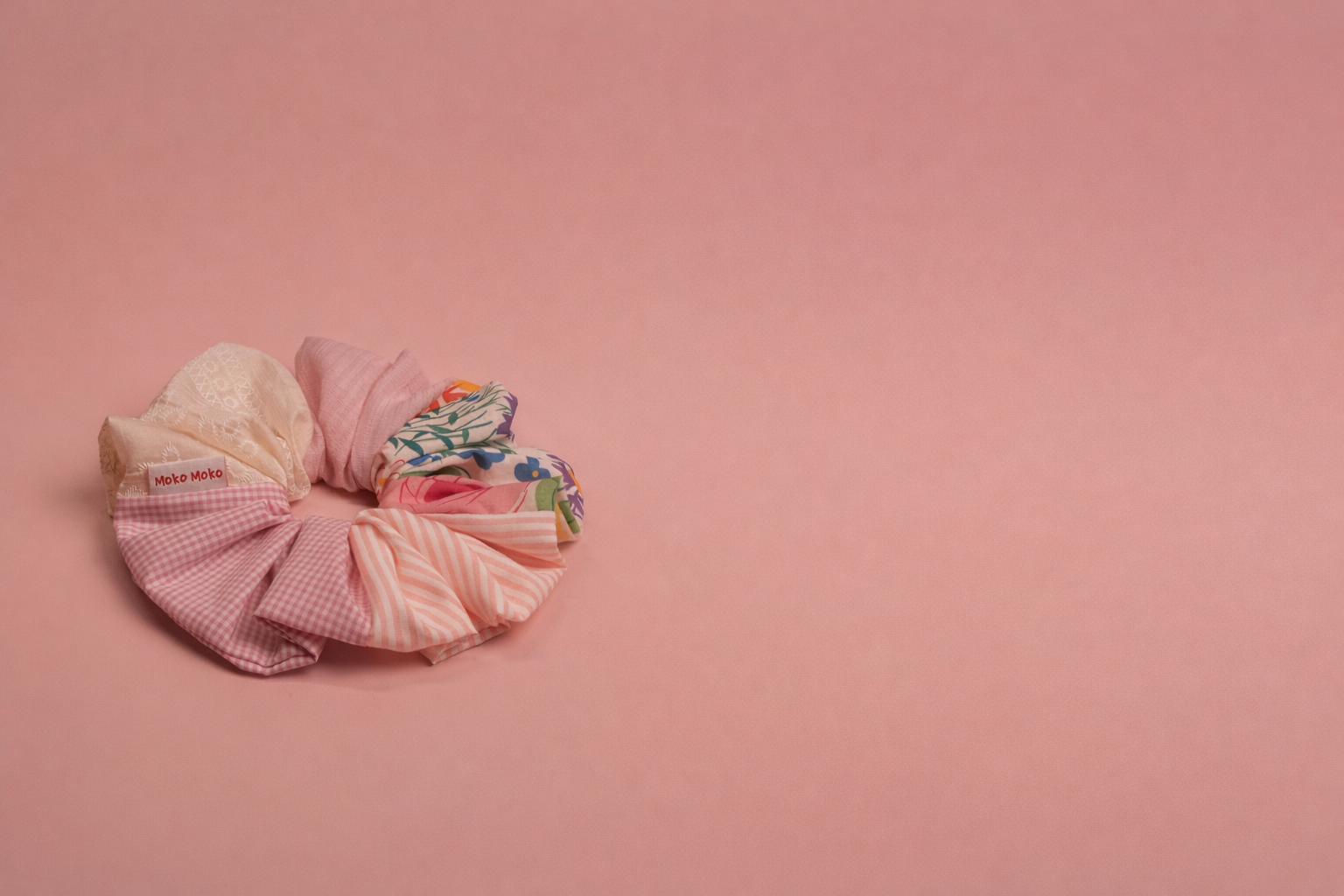 Moko Moko patchwork scrunchie