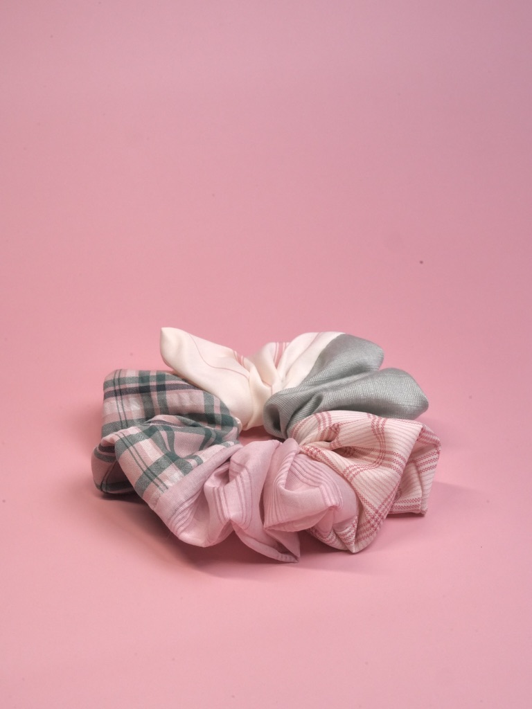 Patchwork scrunchies